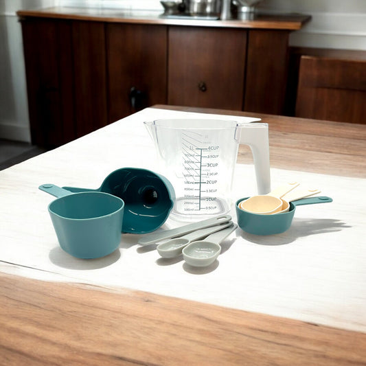 Taza de Medir Plástica Cook With Color Set 9 Piezas