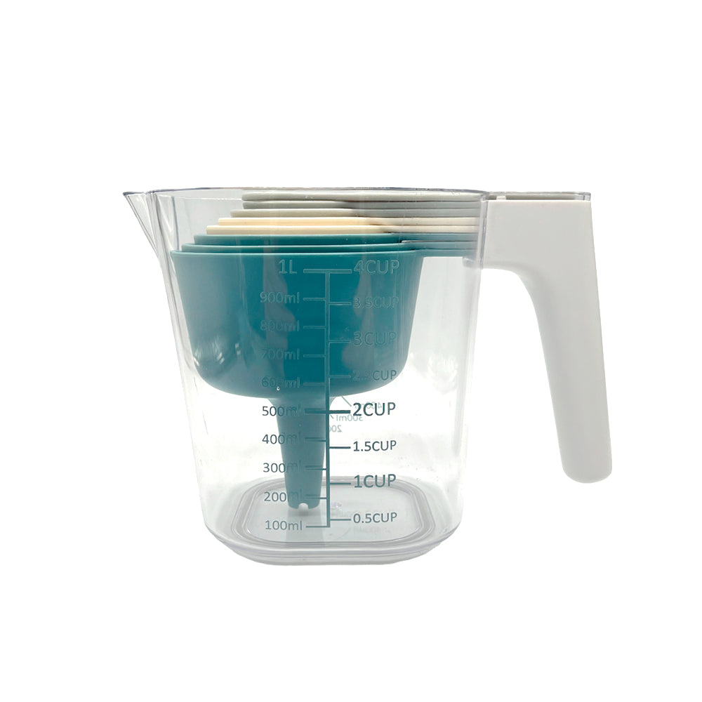 Taza de Medir Plástica Cook With Color Set 9 Piezas