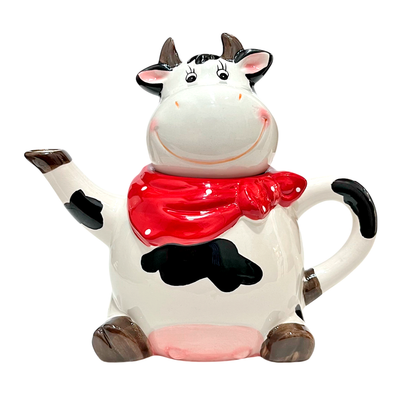 Tetera De Cerámica Diseño De Vaca