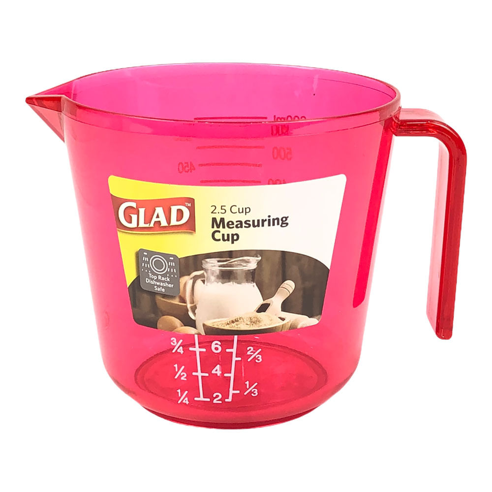 Taza Glad Para Medir Acrílica - Rojo