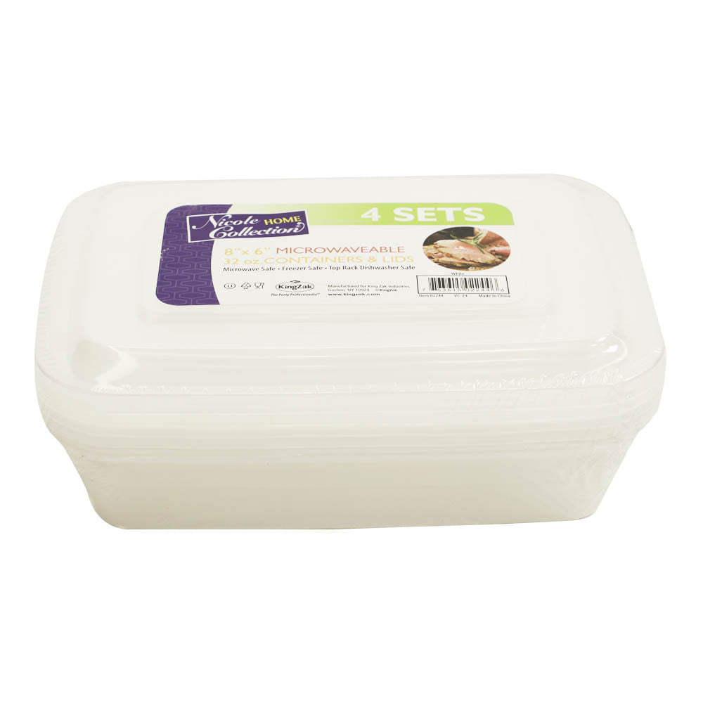 Envase Plástico Nicole Home Collection Rectangular 32 oz