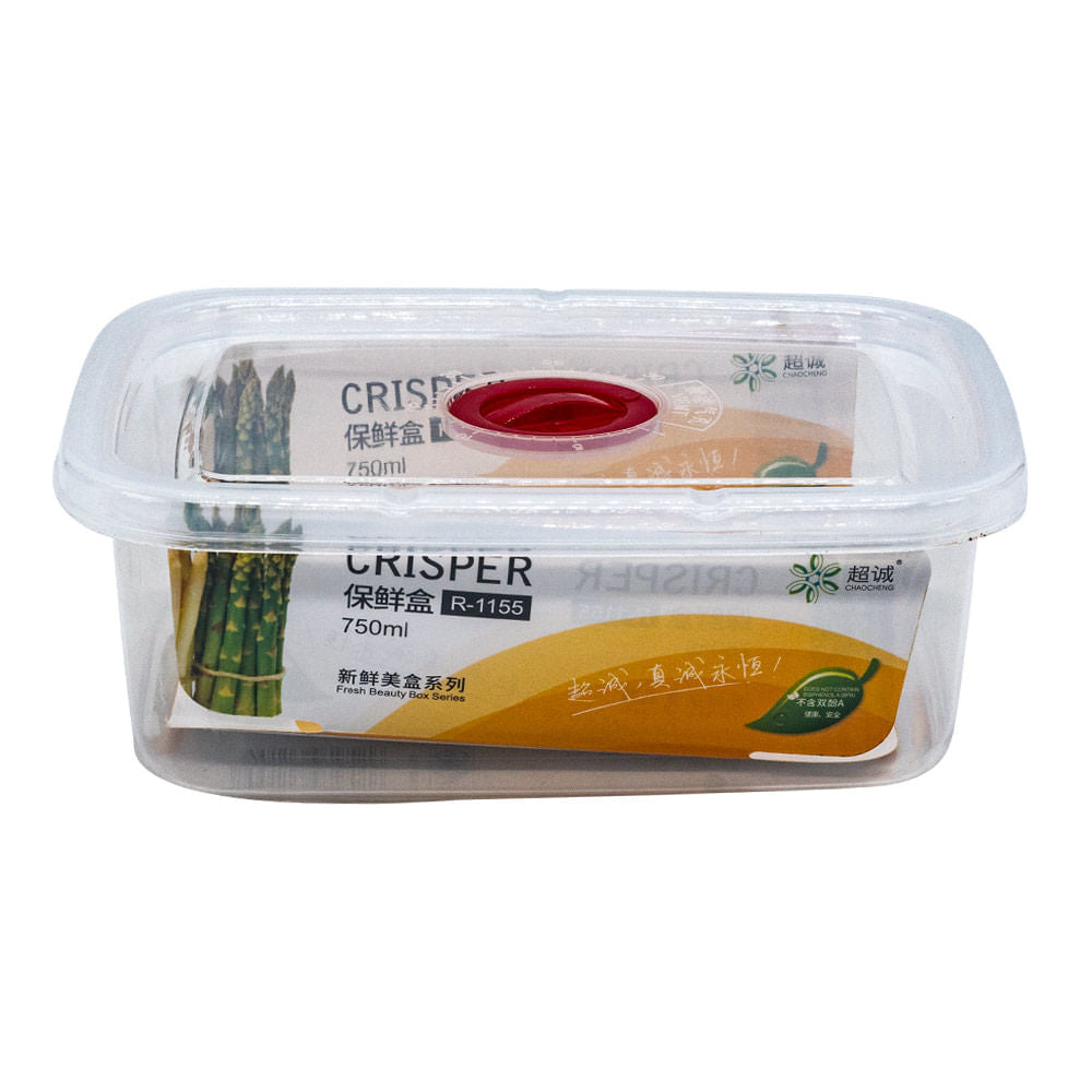 Envase Plástico Home Elegance Con Tapa 750 ml