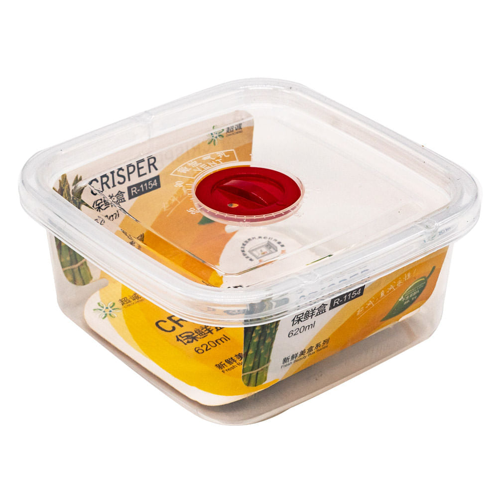 Envase Plástico Home Elegance Con Tapa 1500 ml