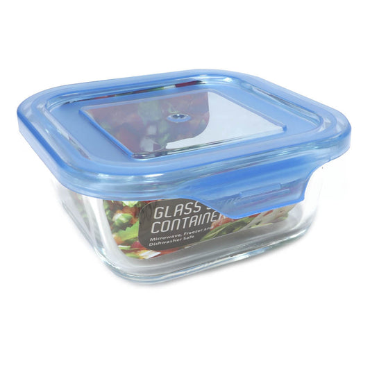 Envase de Vidrio Bonita Home Con Tapa cuadrada 10.8 oz