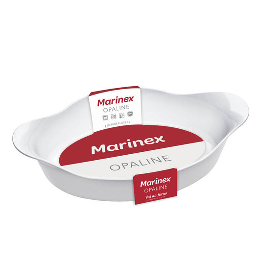 Refractario de Vidrio Marinex Opaline Ovalado 1 L