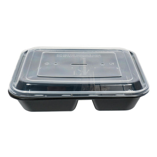 Plato Desechable Four Seasons con 3 Compartimientos con Tapa