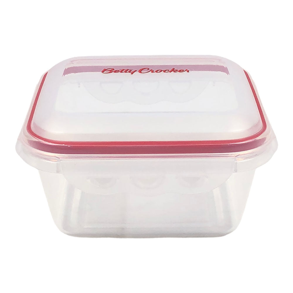 Envase Betty Crocker Plastico Cuadrado 900 ml - Unico