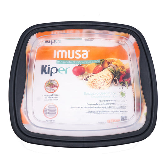 Envase Kuiper Imusa de Plástico Cuadrado de 5 L