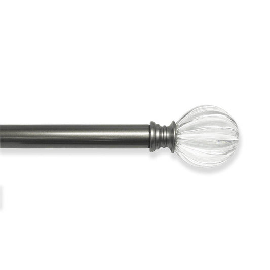 Cornisa Doble Kennedy Home 86" x 120" - Gris Oscuro