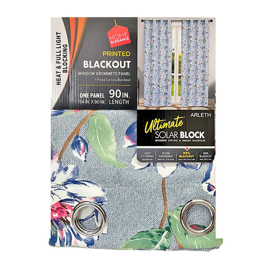 Cortina Arleth 52" x 90" Blackout Navy / Home Elegance