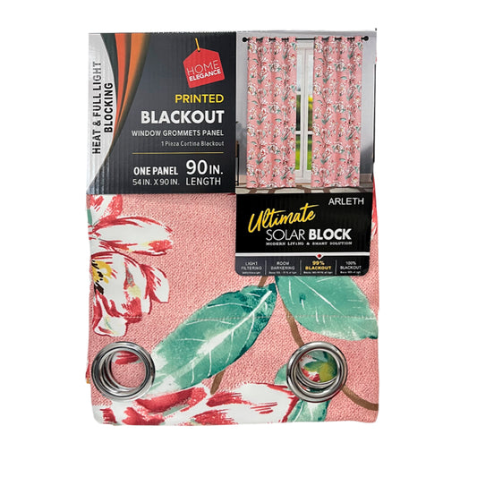 Cortina Arleth 52" x 90" Blackout Roja / Home Elegance