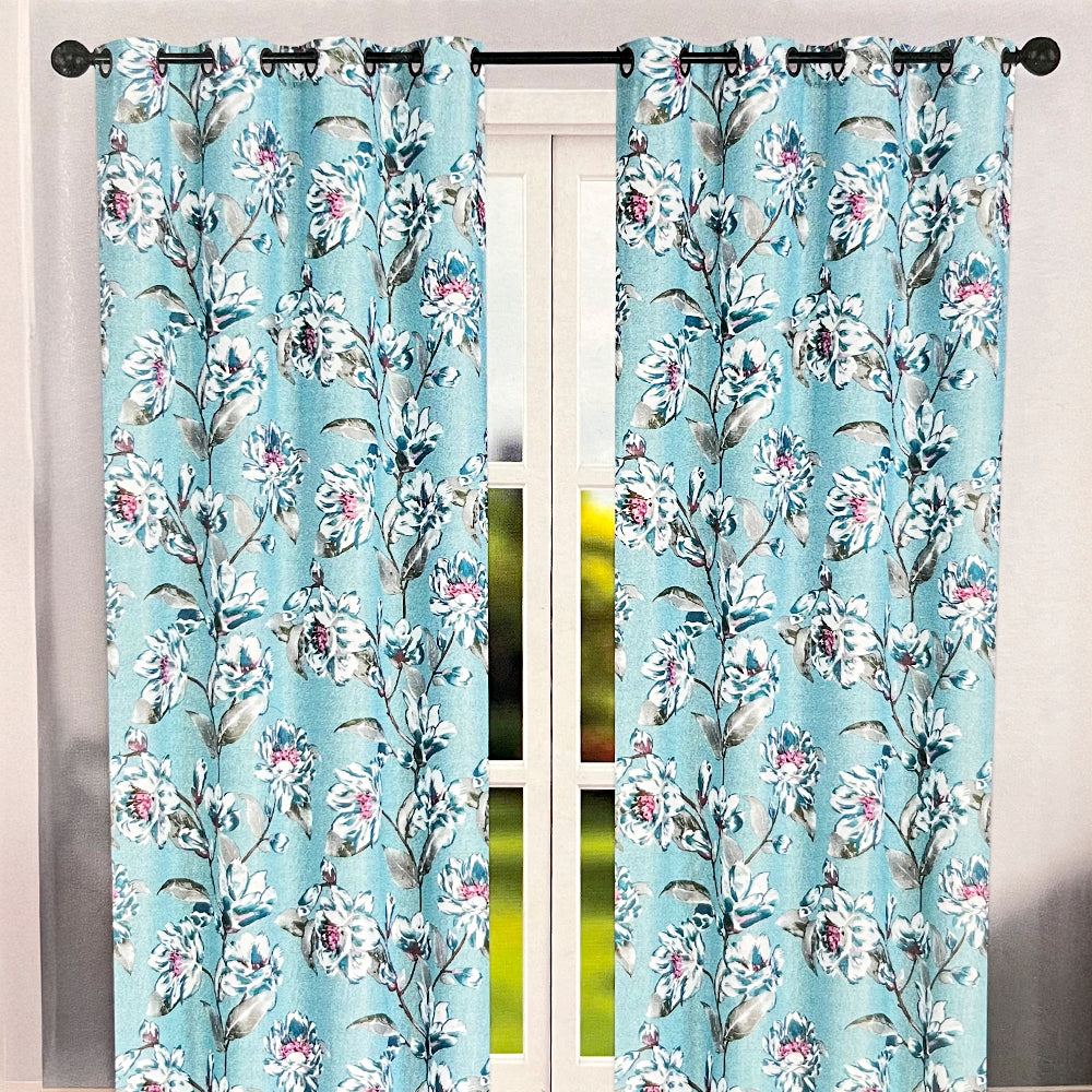 Cortina Arleth 52" x 90" Blackout Teal / Home Elegance