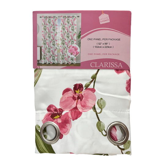 Cortina Clarissa 52" x 90" Blackout Pink / Home Elegance