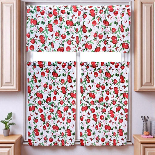 Cortina de Cocina / Home Elegance / Estampada Apples