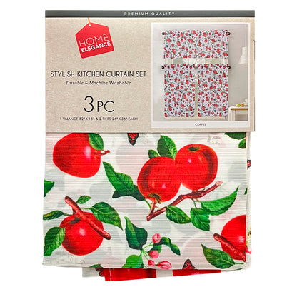 Cortina de Cocina / Home Elegance / Estampada Apples