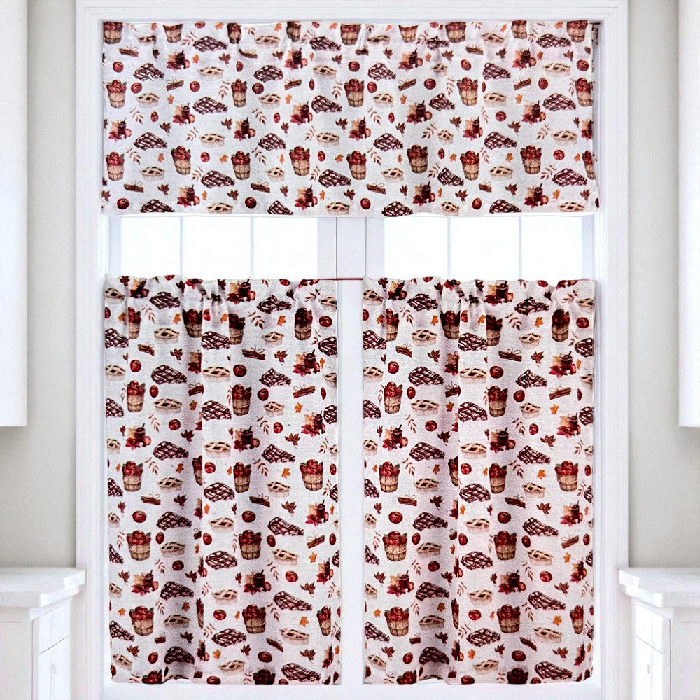 Cortina de Cocina / Home Elegance / Estampada Apples2