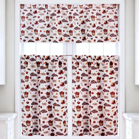 Cortina de Cocina / Home Elegance / Estampada Apples2