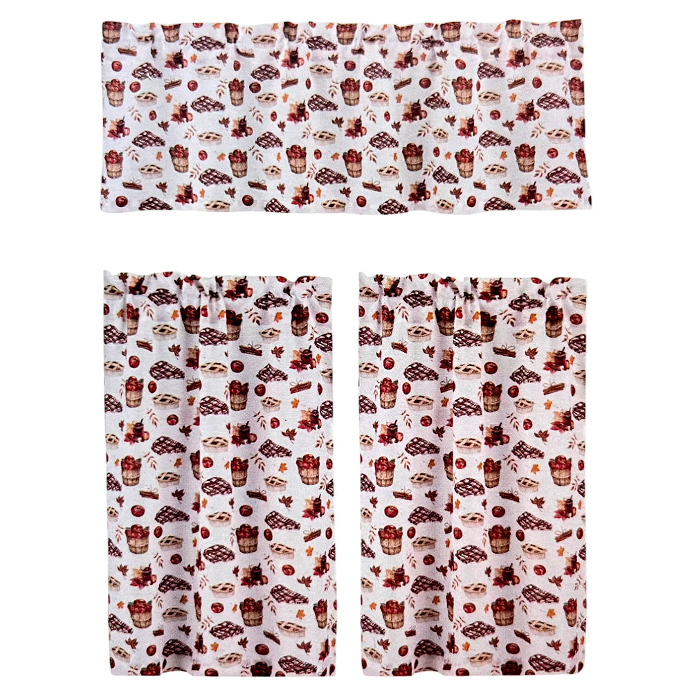 Cortina de Cocina / Home Elegance / Estampada Apples2