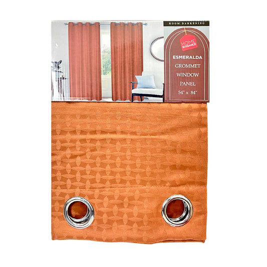 Cortina Esmeralda 54" x 84" Jacquard Mocca / Home Elegance