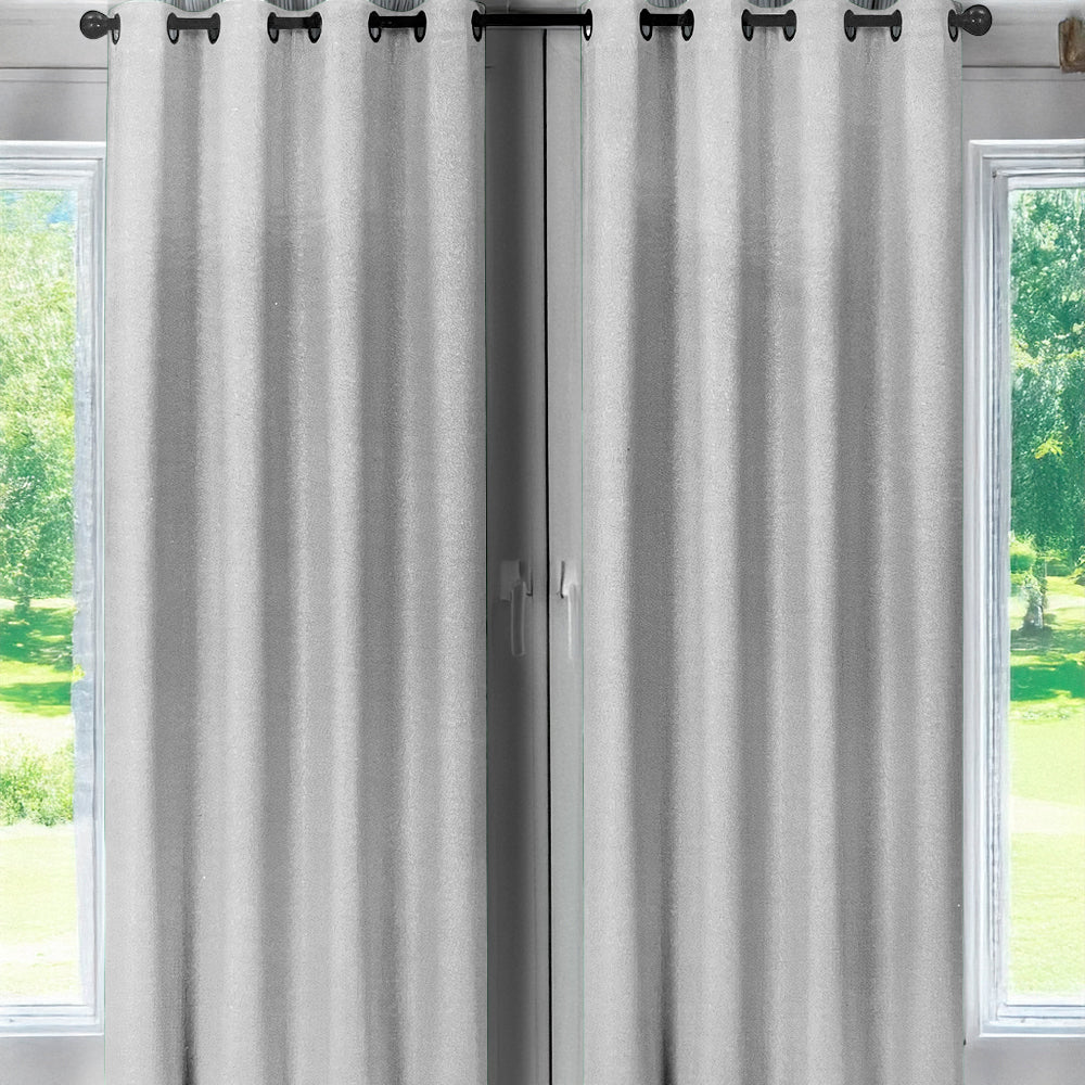 Cortina Jade 54" x 84" Jacquard Silver / Home Elegance