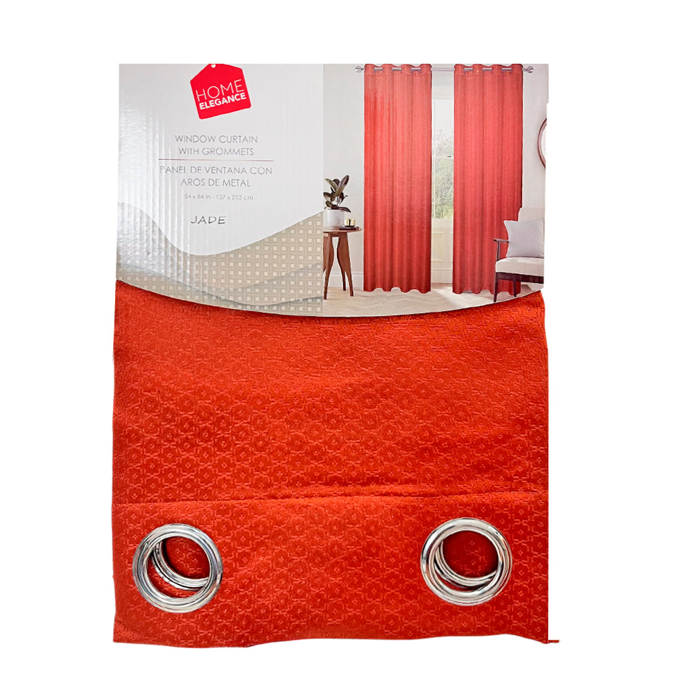 Cortina Jade 54" x 84" Jacquard Rust / Home Elegance