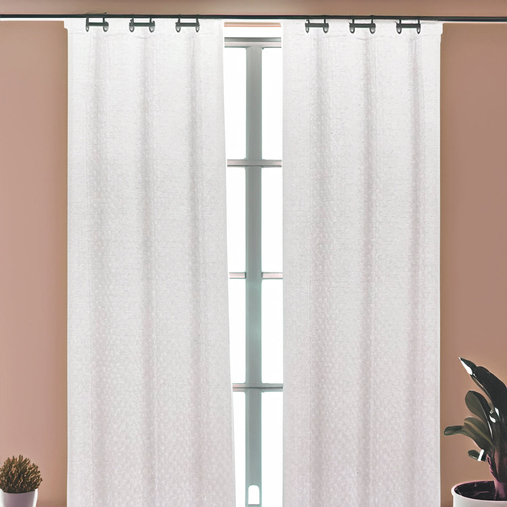Cortina Leslie 54" x 90" Blackout Blanca / Home Elegance