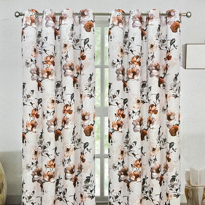 Cortina Lily 52" x 90" Blackout Orange / Home Elegance