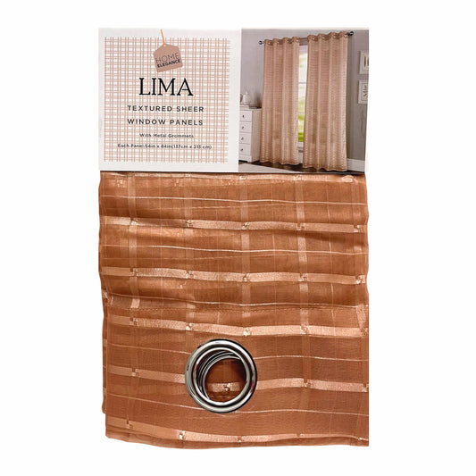 Cortina Lima Home Elegance - Mocha 54 x 84"