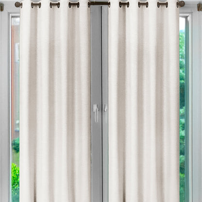 Cortina Lisa 54" x 84" Jacquard Blanca / Home Elegance