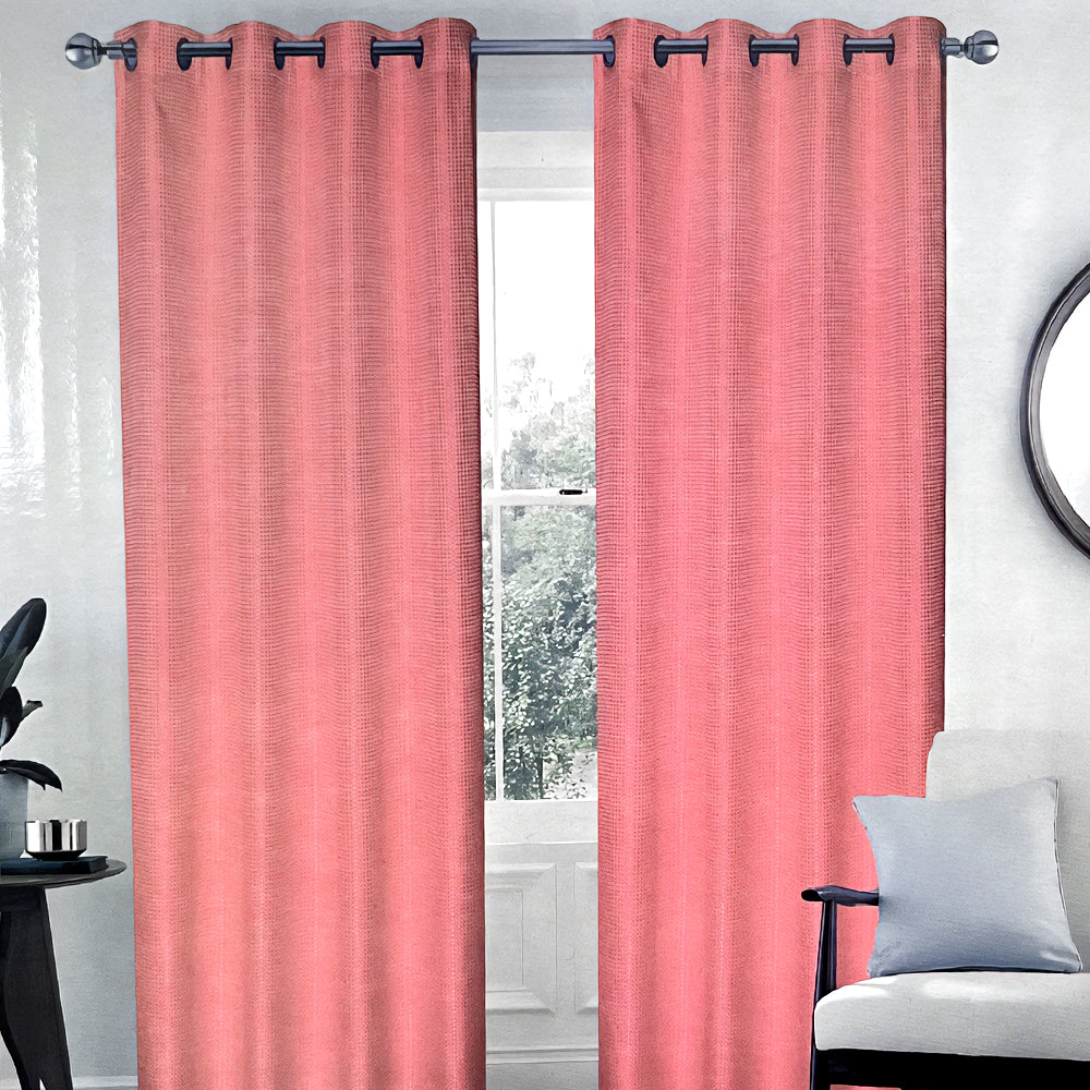 Cortina Lisa 54" x 84" Jacquard Blush / Home Elegance