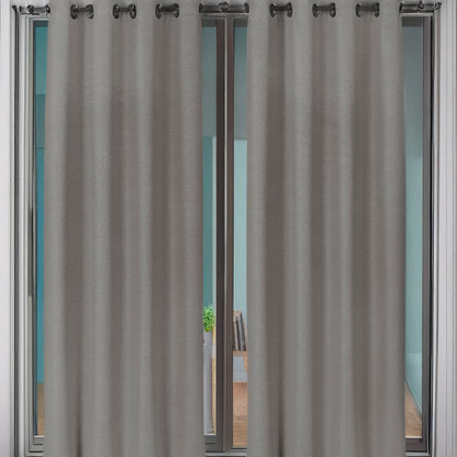 Cortina Lisa 54" x 84" Jacquard Charcoal / Home Elegance