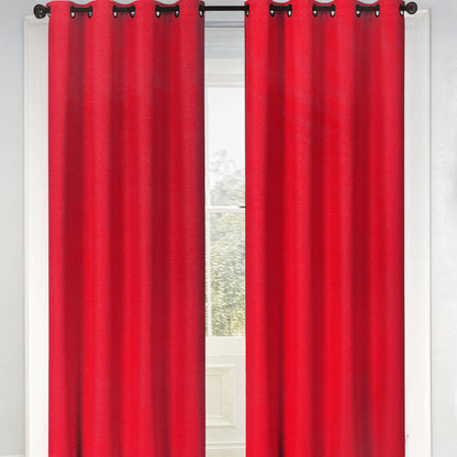 Cortina Lisa 54" x 84" Jacquard Roja / Home Elegance