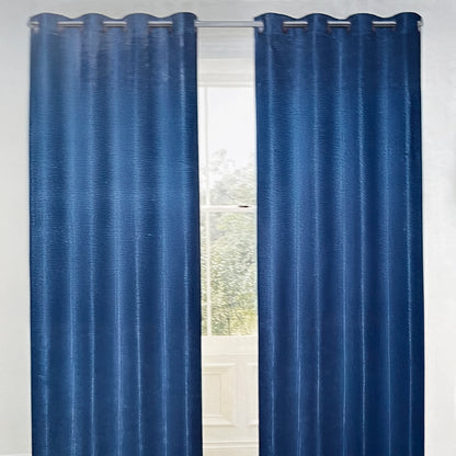 Cortina Magnolia 54" x 84" Jacquard Azul Navy / Home Elegance