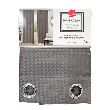 Cortina Magnolia 54" x 84" Jacquard Charcoal / Home Elegance