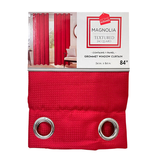 Cortina Magnolia 54" x 84" Jacquard Roja / Home Elegance