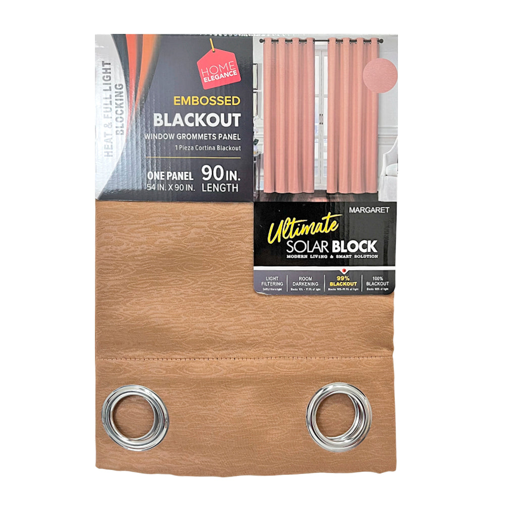 Cortina Margaret 54" x 90" Blackout Moc / Home Elegance