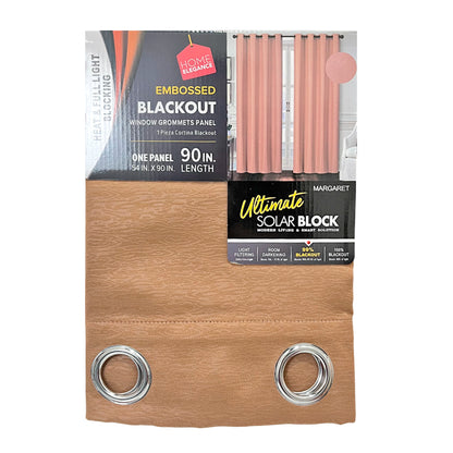 Cortina Margaret 54" x 90" Blackout Moc / Home Elegance