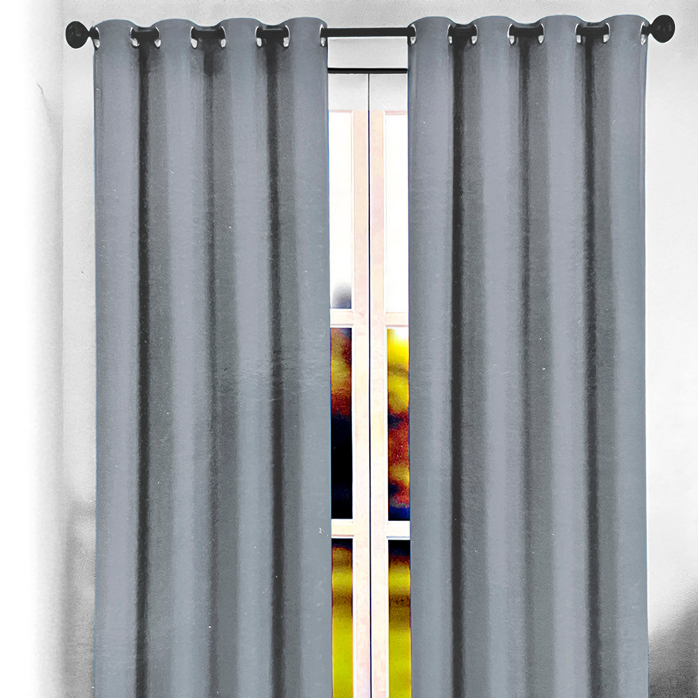 Cortina Marie 54" x 90" Blackout Silver / Home Elegance