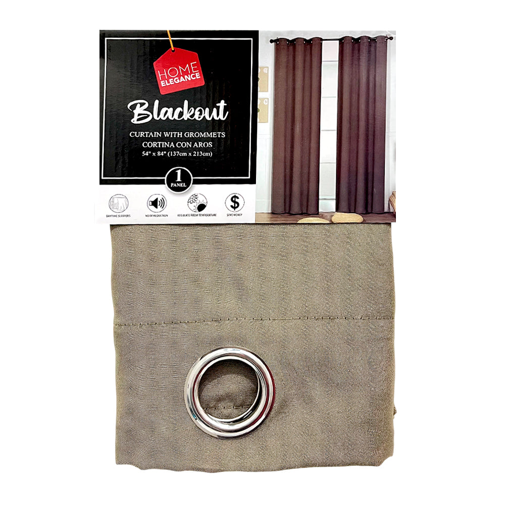 Cortina / Home Elegance / Blackout con Aros / Surtido / 54"x 84"