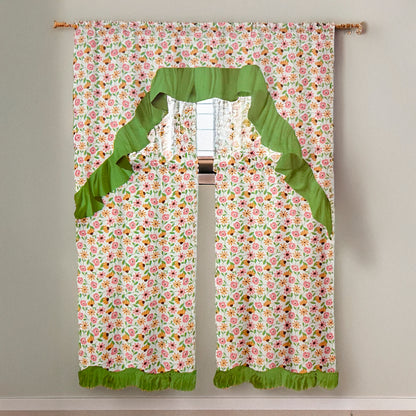 Cortina para Cocina Flower Estampada / 3 Piezas / Home Elegance