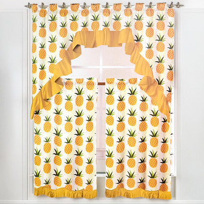 Cortina para Cocina Pineapple Estampada / 3 Piezas / Home Elegance