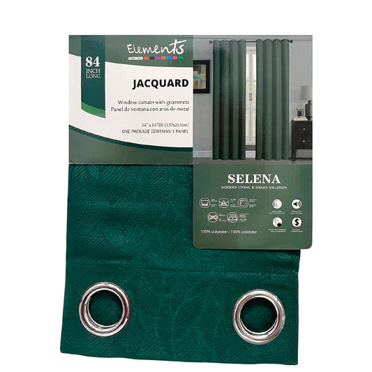 Cortina Selena Elements - Jacquard Verde - 54 x 84"