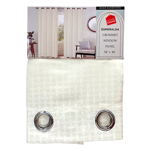 Cortina Esmeralda 54" x 84" Jacquard Beige / Home Elegance