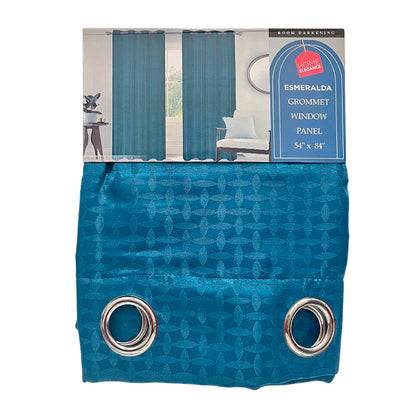 Cortina Esmeralda 54" x 84" Jacquard Teal / Home Elegance
