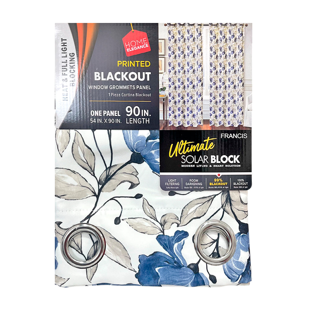 Cortina Francis 52" x 90" Blackout Navy / Home Elegance