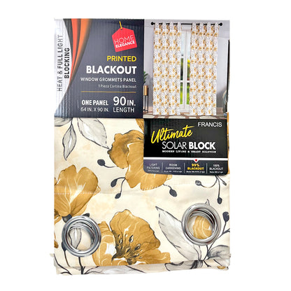 Cortina Francis 54" x 90" Blackout Taupe / Home Elegance