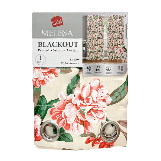 Cortina Melissa 52" x 90" Blackout Red / Home Elegance