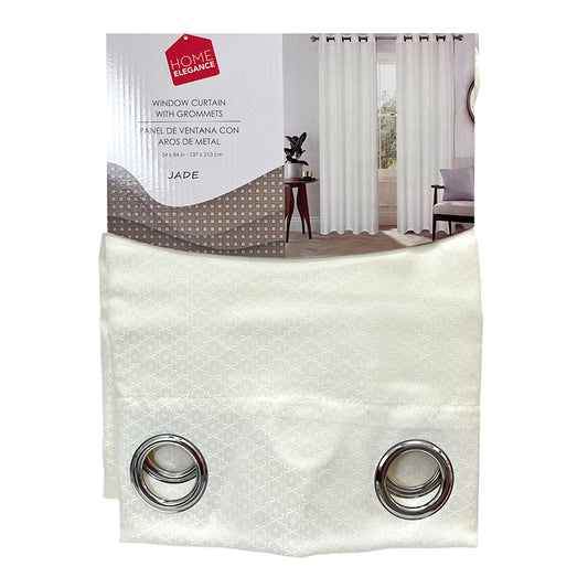 Cortina Jade 54" x 84" Jacquard Beige / Home Elegance