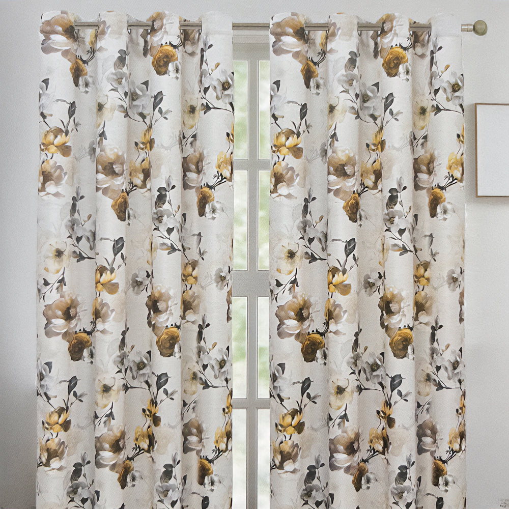 Cortina Lily 52" x 90" Blackout Gold / Home Elegance