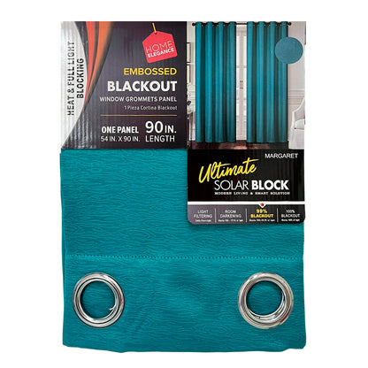 Cortina Margaret 54" x 90" Blackout Teal / Home Elegance
